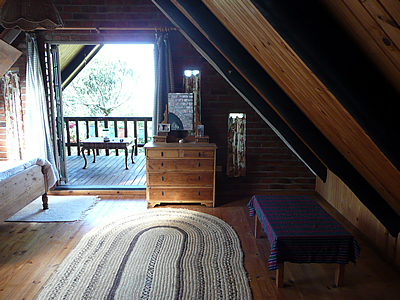 Bedroom view onto veranda