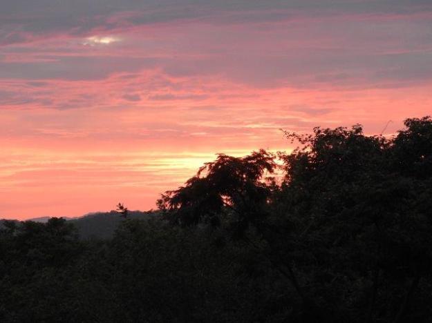 Sunrise from new cottage