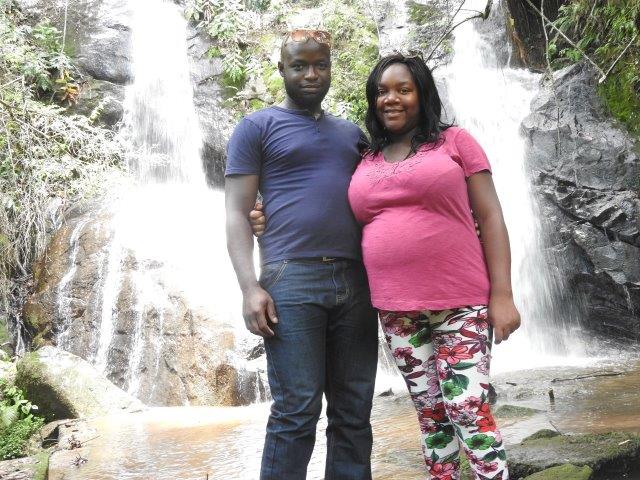 Visitors at Chinamata waterfall